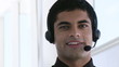 Hispanic Businessman with headphones