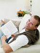 Young man reading Young man reading