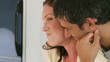 portrait of a lovely couple in the kitchen