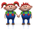 red-haired twins