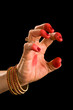 Vyagra hasta of indian dance Bharata Natyam