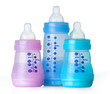 Three baby bottles