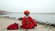 Video: Old Sadhu at the ghats in Varanasi, India. Old Sadhu at the ghats in Varanasi, India.