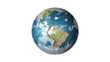 Earth planet rotation in High definition