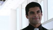 portrait of a  smiling hispanic businessman
