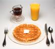 canvas print picture Waffle for Breakfast