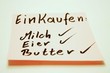 Einkaufszettel