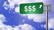 signpost showing the dollar way