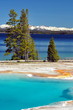 Thermal pool & Yellowstone Lake, Yellowstone National Park Thermal pool & Yellowstone Lake, Yellowstone National Park