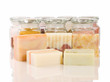 handmade soap and herb material handmade soap and herb material