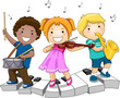 Children Playing Musical Instruments