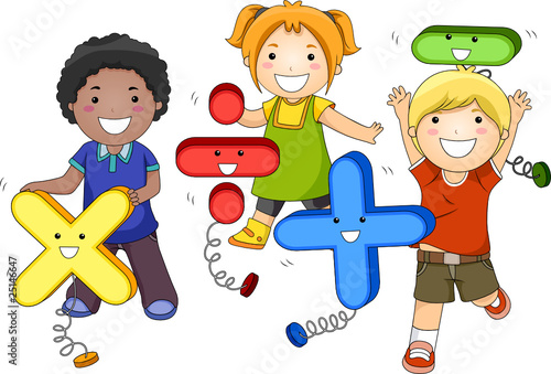 Vector: Math Kids Math Kids