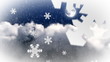 3D snow animation at night