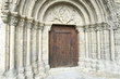 romanesque front in Montañana, Spain