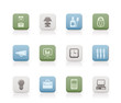 Business and office icons - vector icon set