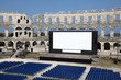 Open Air Cinema in the Arena of Pula, Croatia