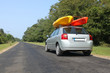 Kayaks on the car