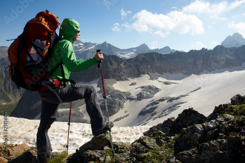 Photo: Girl in a high mountains Girl in a high mountains