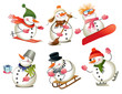 Cartoon snowman