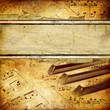 Illustration: musical retro background musical retro background