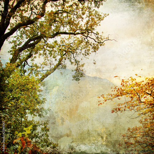 Illustration: painted autumn painted autumn
