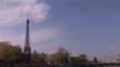 Eiffel tower view from a boat on the river Seine