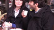 Video: tourists taking a coffee in Paris tourists taking a coffee in Paris