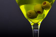 Martini with olives