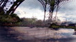 Many People Moving with Abstract ghosting Effect