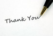 The words Thank You concepts of appreciation and thankfulness
