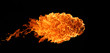 Fireball isolated on black background Fireball isolated on black background