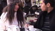 friends sitting in a cafe in Paris