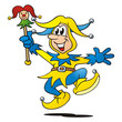 Joker Dancing Yellow Blue Joker Dancing Yellow Blue