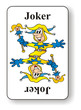 Joker Card Yellow Blue Joker Card Yellow Blue