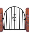 Gate with Brick Pillars