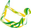 fitness YOGA girls vector