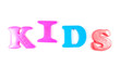kids, written in fridge magnets