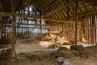 Old barn full of hay