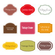 Vector set of vintage labels