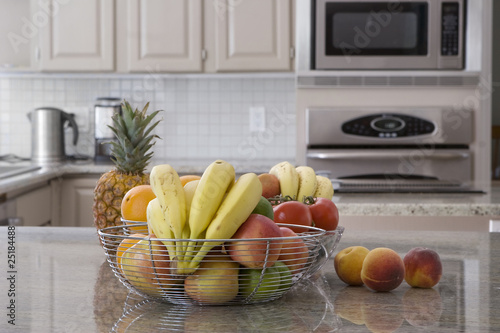 Photo: bowl of fruit in modern kitchen bowl of fruit in modern kitchen