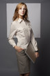 Business woman with laptop