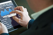Businessman with digital tablet PC