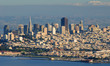 scenic evening downtown san francisco, ca