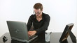 Secretary is typing - funny Secretary is typing - funny