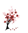 abstract floral tree abstract floral tree