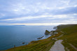 The cliff path along the Jurrasic coast in Dorset UK