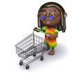 Rastfarian goes shopping