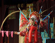 china opera actress with theatrical costume and facial painting china opera actress with theatrical costume and facial painting