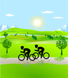 Fahrradfahren Landschaft Fahrradfahren Landschaft