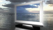 3D LCD TV in the sea